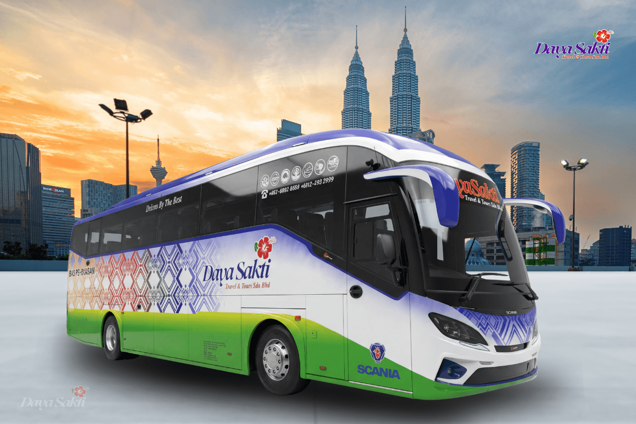Dayasakti Scania luxury coach rental Kuala Lumpur Malaysia 2026